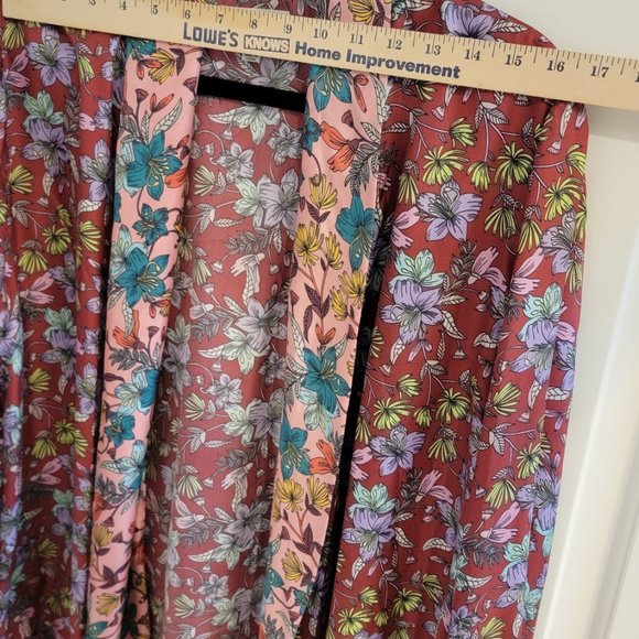 Johnny Was Silk Smoking Jacket/Kimono  XL size  NWOT - Picture 9 of 13